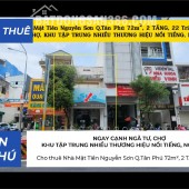 Cho thuê Nhà Mặt Tiền Nguyễn Sơn Q.Tân Phú 72m², 2 TẦNG, 22Triệu - CẠNH NGÃ TƯ